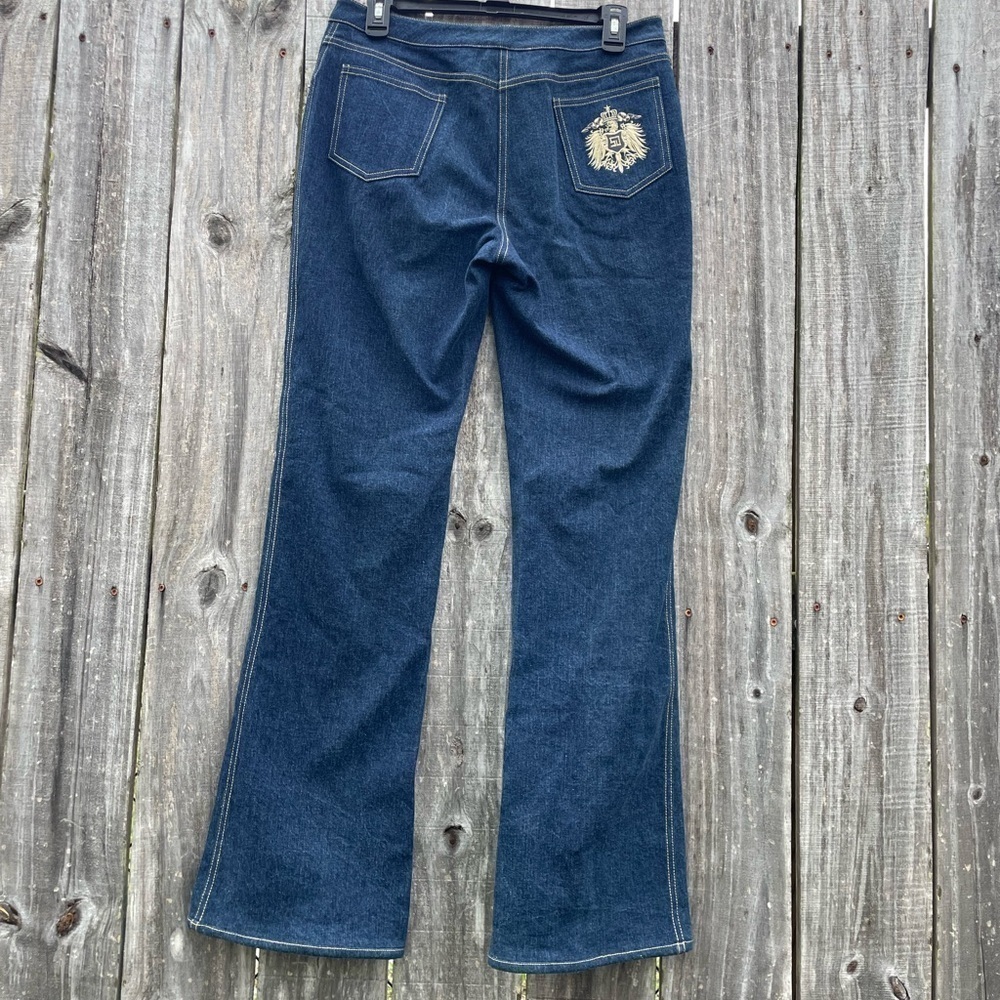 St John Collection Dark Wash Bootcut Jeans Size 6 - Picture 13 of 15
